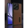 Realme Note 50 4g Kılıf Sara Kartvizitli Deri Kılıf - Siyah