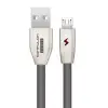 S53 Led Işıklı Micro Usb Kablo 1m 3a - Siyah