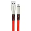 S88 Metal Uçlu Micro Usb Kablo 1m 2.4a - Kırmızı