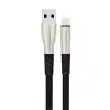 S89 Metal Uçlu Lightning Kablo İphone Uyumlu 1m 2.4a - Siyah