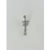 Sallantılı Çiçek Detaylı  Göbek Piercing - Pg0072