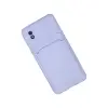 Samsung Galaxy A01 Core Kılıf Kelvin Kartvizitli Silikon - Lila