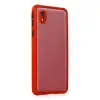 Samsung Galaxy A01 Core Kılıf Miami Şeffaf Silikon - Kırmızı