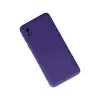 Samsung Galaxy A01 Core Kılıf Nano İçi Kadife Silikon - Mor