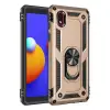 Samsung Galaxy A01 Core Kılıf Sofya Yüzüklü Silikon Kapak - Gold