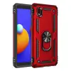 Samsung Galaxy A01 Core Kılıf Sofya Yüzüklü Silikon Kapak - Kırmızı
