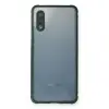 Samsung Galaxy A02 Kılıf Miami Şeffaf Silikon - Koyu Yeşil