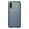 Samsung Galaxy A02 Kılıf Miami Şeffaf Silikon - Siyah