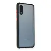 Samsung Galaxy A02 Kılıf Miami Şeffaf Silikon - Siyah