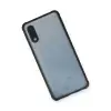 Samsung Galaxy A02 Kılıf Miami Şeffaf Silikon - Siyah