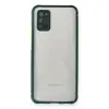 Samsung Galaxy A02s Kılıf Miami Şeffaf Silikon - Koyu Yeşil