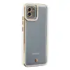 Samsung Galaxy A03 Kılıf Liva Lens Silikon - Beyaz