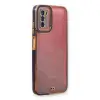 Samsung Galaxy A03s Kılıf Liva Lens Silikon - Mavi