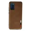 Samsung Galaxy A03s Kılıf Loop Deri Silikon - Kahverengi