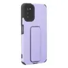 Samsung Galaxy A03s Kılıf Mega Standlı Silikon - Lila