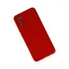 Samsung Galaxy A03s Kılıf Nano İçi Kadife Silikon - Kırmızı