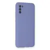 Samsung Galaxy A03s Kılıf Nano İçi Kadife Silikon - Lila