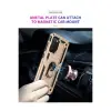 Samsung Galaxy A03s Kılıf Sofya Yüzüklü Silikon Kapak - Gold