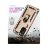 Samsung Galaxy A03s Kılıf Sofya Yüzüklü Silikon Kapak - Gold