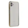 Samsung Galaxy A04 Kılıf Razer Lensli Silikon - Gold