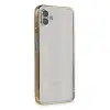 Samsung Galaxy A04 Kılıf Razer Lensli Silikon - Gold