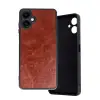 Samsung Galaxy A06 Kılıf Aras Deri Kapak - Bordo