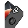 Samsung Galaxy A07 4g Montreal Yüzüklü Silikon Kapak - Siyah