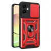 Samsung Galaxy A07 4g Pars Lens Yüzüklü Silikon - Kırmızı