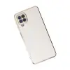 Samsung Galaxy A12 Kılıf Volet Silikon - Beyaz