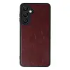 Samsung Galaxy A16 5g Kılıf Aras Deri Kapak - Bordo