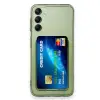 Samsung Galaxy A16 5g Kılıf Kart Şeffaf Silikon - Şeffaf