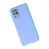 Samsung Galaxy A22 Kılıf Lansman Glass Kapak - Mavi