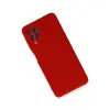 Samsung Galaxy A22 Kılıf Nano İçi Kadife Silikon - Kırmızı