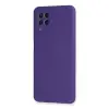 Samsung Galaxy A22 Kılıf Nano İçi Kadife Silikon - Mor