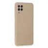 Samsung Galaxy A22 Kılıf Nano İçi Kadife Silikon - Pudra