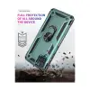 Samsung Galaxy A22 Kılıf Sofya Yüzüklü Silikon Kapak - Yeşil