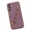 Samsung Galaxy A24 4g Kılıf Esila Silikon - Mor