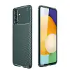 Samsung Galaxy A26 Kılıf Auto Focus Karbon Kapak - Koyu Yeşil
