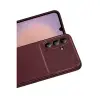 Samsung Galaxy A36 Kılıf Auto Focus Karbon Kapak - Bordo