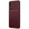 Samsung Galaxy A36 Kılıf Auto Focus Karbon Kapak - Bordo