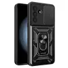 Samsung Galaxy A37 5g Pars Lens Yüzüklü Silikon - Siyah