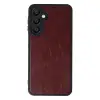 Samsung Galaxy A55 5g Kılıf Aras Deri Kapak - Bordo