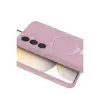 Samsung Galaxy A55 5g Regal Magsafe Standlı Kapak - Açık Pembe