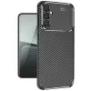 Samsung Galaxy A56 Kılıf Auto Focus Karbon Kapak - Siyah