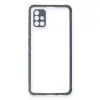 Samsung Galaxy A71 Kılıf Miami Şeffaf Silikon - Gri