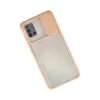 Samsung Galaxy A71 Kılıf Palm Buzlu Kamera Sürgülü Silikon - Pembe