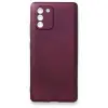 Samsung Galaxy A91 / S10 Lite Kılıf First Silikon - Mürdüm