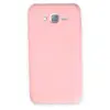 Samsung Galaxy J7 Kılıf Nano İçi Kadife Silikon - Pudra