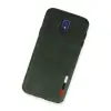 Samsung Galaxy J7 Pro / J730 Kılıf Loop Deri Silikon - Yeşil