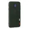 Samsung Galaxy J7 Pro / J730 Kılıf Loop Deri Silikon - Yeşil